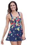 Swimsuit in print with skirt Swim365