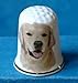 Porcelain China Collectable Thimble -- Golden Retriever Dog