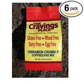 The Cravings Place Crumble Coffeecake & Scone Mix, 23.5-Ounce Bags (Pack of 6)