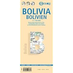 Bolivia 1 : 1 750 000. Road Map + City Maps: Bolivia Oeste, Bolivia Este, La Paz, Cochabamba, Santa Cruz, Potosi, La Paz & Alrededores, Sucre, Tiahuanaco