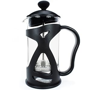 KONA French Press Small Single Serve Coffee and Tea Maker, One Black 12oz (3 Cup | 1 Mug) Pot V. 4