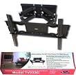 36"-63"dual arm Plasma LED LCD Articulating TV wall mount