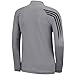 adidas Golf Men's 3 Stripes 1/2 Zip Shirt, Black/Mid Grey, Medium