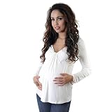 Annee Matthew Womens Eggshell Flynn Maternity Nursing Top Size S-3XL