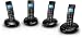 BT Graphite 2500 Quad DECT Digital Cordless Phone with Answer Machine - Black