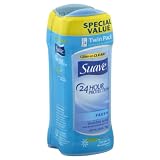 Suave 24 Hour Protection Anti-Perspirant/Deodorant, Invisible Solid, Fresh, Twin Pack, 2 ct.