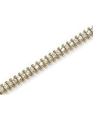14K Yellow Gold Diamond S Bracelet