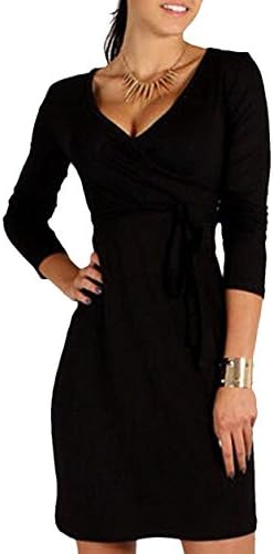 Thanpoo Women's Knee Length Short Sleeve Jersey Skater Summer Dress