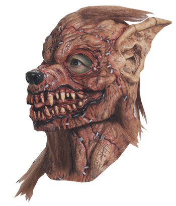 Gory Sutured Werewolf Latex Mask