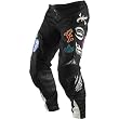 Fox Racing Platinum Steel Faith Men's MX Motorcycle Pants w/ Free B&F Heart Sticker Bundle - Black