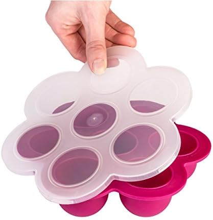 Baby Food Storage Container with Secure Lid. FDA Approved, BPA Free. Multi - Purpose Storage Container, Awesome for Homemade Baby Food, Fruit Purees, Breast Milk, Mini Cakes Lifetime Guarantee!