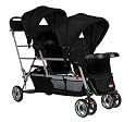 Joovy Big Caboose Stand-On Tandem Triple Stroller Black