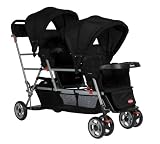 Joovy Big Caboose Stand-On Tandem Triple Stroller Black