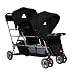 Joovy Big Caboose Stand-On Tandem Triple Stroller Black