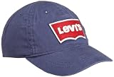 Levis Boys 2-7 Toddler 2-4T Adjustable Batwing Ball Cap, Navy, Toddler 2-4T