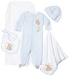 Babyworks Baby-Boys Newborn Monthsesh Bag Layette Set, Blue, 0-9 Months