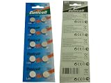 10 X AG13 LR44 Button Cells Batteries - A76 L1154 SR44 G13 357 - 1.5V