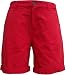 Quality cotton chino shorts available in red, super soft feel. The hem can be turned up as shown in the photos to alter the length.
Measurement from waist to hem unfolded is between 18.5 and 20 inches dependant on size, the turnup can be an inch at a time maximum twice