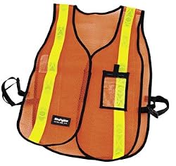 Bikealite Motorcycle Safety Vest Flourescent Orange One Size Fits All OSFA