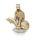 14k Two-Tone Bahamas Pendant