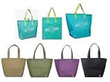Reusable 4 Shoulder Totes + 3 Aqua Insulated Tote Bags, Combo Pack