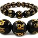 Tibetan Om Mantra Bracelet with Smoky Quartz Crystal (Large)