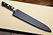 Yoshihiro Ginsan-ko High Carbon Stain Resistant Steel Western Style Gyuto Japanese Chef's Knife 8.5 In with Nuri Saya Cover
