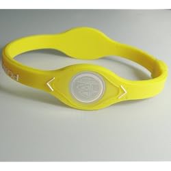 Power Balance Silicone Wristband Bracelet --(Color:yellow; Size: S)