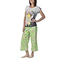 Juniors' Licensed Tinkerbell PJ Set - White/Green
