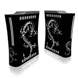 Chrome Dragon Design Xbox 360 Concole Protector Skin Decal Sticker