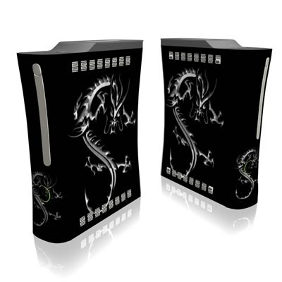 Chrome Dragon Full Body Protector Skin Decal Sticker for Xbox 360 Console