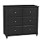 South Hampton 6 Drawers Dresser - Black