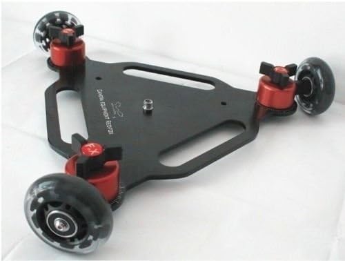 3 Wheels Desktop Cinema DSLR Camera Video Rail Track Slider Dolly Car For 5D III