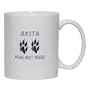 AKITA MAN'S BEST FRIEND Mug for Coffee / Hot Beverage 15 oz. BLACK