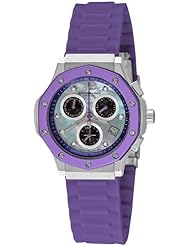 Stuhrling Original Womens 180R.1116Q78 Special Reserve Apocalypse Cosmo Girl Swarovski Crystal Mother-Of-Pearl Chronograph Date Watch
