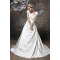HBH Hamburger Brautmoden WD1109 Brautkleid mit Spitze-Tr�ger,Glasstein,Perlen u.Pailletten bestickt, Schn�rung u. Schleppe