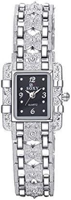 Womens Ladies Watch Bracelet Elegant Wrist Watches (Black)