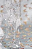 Butterfly Wishes in Pure White Toasting Set - 2 flutes per package