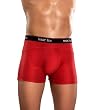 Mens RED Silk Knit PANEL SHORT w/Branded Elastic