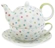 Yedi Houseware Classic Coffee and Tea Candies Tea for One with Saucer, Polka Dots