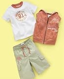 GUESS? Baby Boy 3-Piece Vest Set