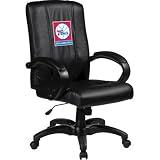 Home Office Chair with NBA Logo Panel Team: Philadelphia 76ers