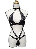 Lust by Teensy Weensy Women's Fetish Lingerie, Barbarella, Black, Small/Med