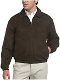 London Fog Men's Microsuede Light Quilt Lined Jacket