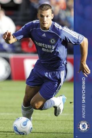 Posters: Soccer Poster - Andrej Shevchenko, Chelsea (36 x 24 inches)