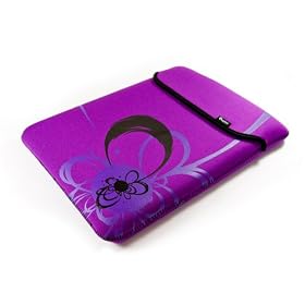 E-volve reversible neoprene sleeve case cover for netbook / laptop / notebook - Flare design - in size: 8.9 inch 9″ / (22.86 cm) 9 / colour: Purple / Compatible with (Apple ipad i-pad)