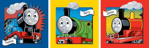 Decofun, Thomas the Tank Engine Art Square Wall Stickers, T1