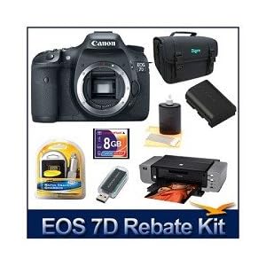 Canon EOS 7D & Pixma Pro9000 Mark II Printer $400 Rebate Bundle