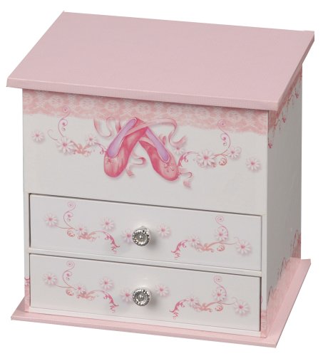 Mele Girl's Musical Ballerina Jewelry Box with Drawers 0071111M