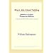 Much Ado About Nothing (Webster's Italian Thesaurus Edition)
